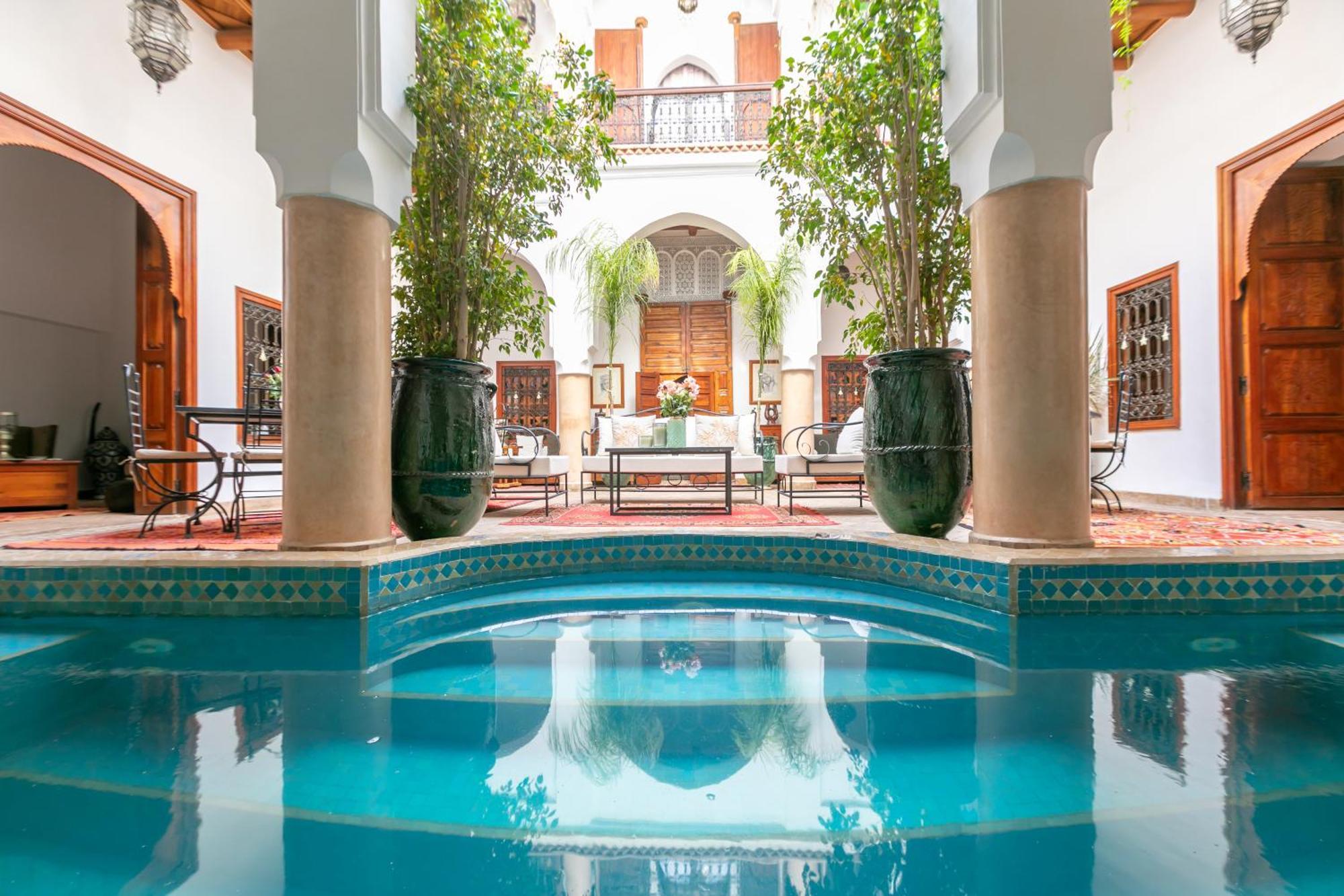 Riad Les Trois Palmiers El Bacha Marrakesh Esterno foto